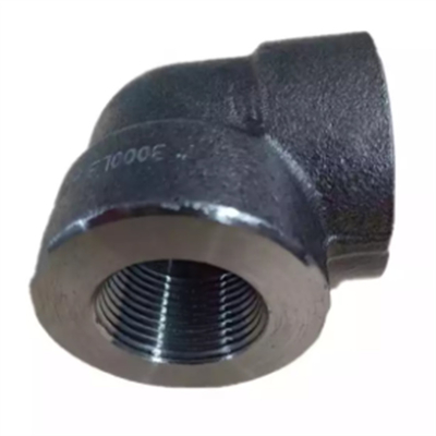 Asme B16.11 Astm A105 নকল কার্বন ইস্পাত কনুই 3000lb মহিলা থ্রেডেড
