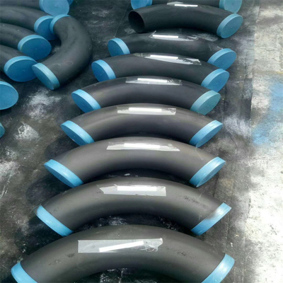ANSI B16.25 বাট ঢালাই পাইপ ফিটিং Sch 140 CS কালো লোহার পাইপ 90 ডিগ্রি বেন্ড