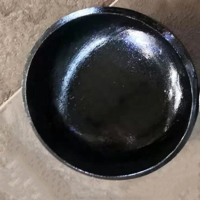 DN15 ওয়েল্ডেবল ব্ল্যাক স্টিল পাইপ ক্যাপ SS400 DIN2605 উপবৃত্তাকার ডিশড সিল হেড