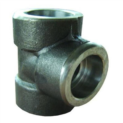 Asme 16.11 3000lbs A105 কার্বন ইস্পাত নকল পাইপ ফিটিং সকেট ওয়েল্ড টিস