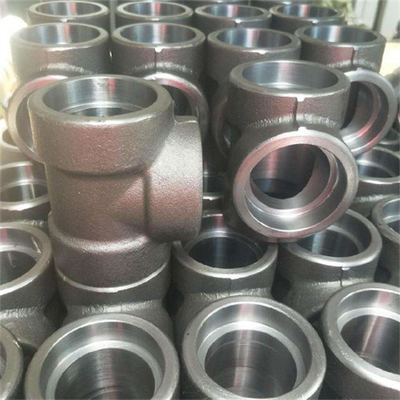 Asme 16.11 3000lbs A105 কার্বন ইস্পাত নকল পাইপ ফিটিং সকেট ওয়েল্ড টিস