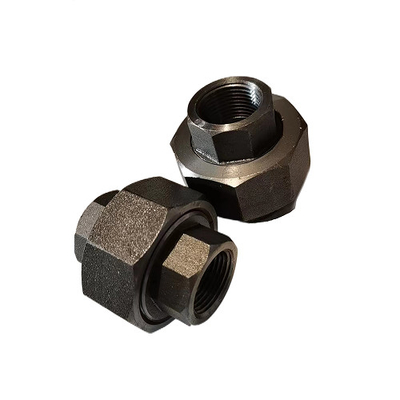 ইউনিয়ন ইস্পাত পাইপ ফিটিং নকল Asme B16.11 ক্লাস 3000 A106 কার্বন