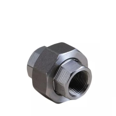 ইউনিয়ন ইস্পাত পাইপ ফিটিং নকল Asme B16.11 ক্লাস 3000 A106 কার্বন