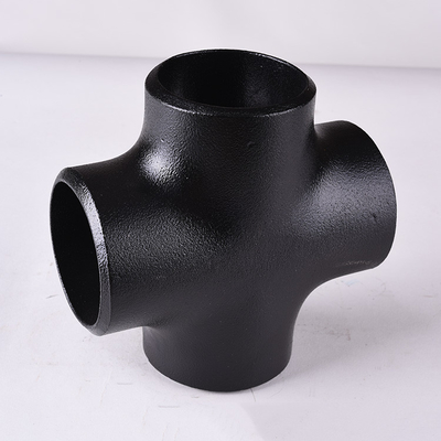 ASME B16.9 কার্বন স্টিল পাইপ ফিটিং A234WPB সিমলেস পাইপ ক্রস ফিটিং